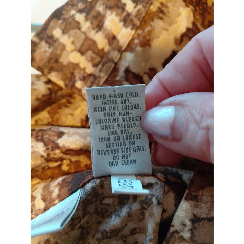 Zenergy by Chico's Zip Up Animal Print Thin Jacket Size 3 Or XL office work - Picture 6 of 6